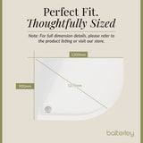 Modern Offset Quadrant Shower Tray  - Left or Right Hand - Choice of Size and Finish