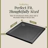 Modern Square Shower Tray, 40mm Profile - Choice of Size and Colour