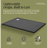 Balterley Shower Tray Modern Rectangular 40mm Profile Slimline, White or Grey - Multiple Sizes Available
