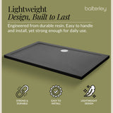 Balterley Shower Tray Modern Rectangular 40mm Profile Slimline, White or Grey - Multiple Sizes Available