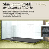 Modern Bathroom 40mm Profile Bath Replacement Shower Tray - 1700 x 700mm