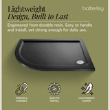 Modern Offset Quadrant Shower Tray  - Left or Right Hand - Choice of Size and Finish