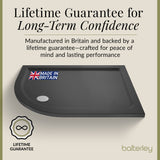 Quadrant Shower Tray, 40mm Profile Design - Choice of Size and Colour