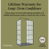 Contemporary 8mm Glass Walk In Wetroom Screens with Matt Black Framed Design and Shower Tray - Choice of Size