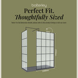 Contemporary 8mm Glass Walk In Wetroom Screens with Matt Black Framed Design and Shower Tray - Choice of Size