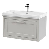 Traditional Wall Hung Vanity Basin Unit with Fireclay Basin - Choice of Size, Colour and Basin Type