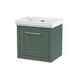 Traditional Wall Hung Vanity Basin Unit with Fireclay Basin - Choice of Size, Colour and Basin Type