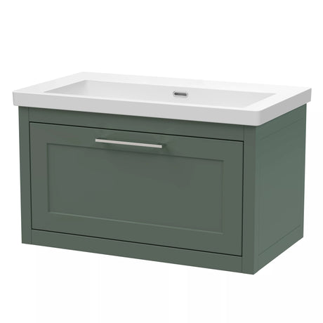 Blithbury Traditional Bathroom Wall Hung Vanity with Modern Fireclay Basin Unit - Choice of Size, Colour and Basin Type