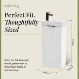 Retro Floor Standing  Bathroom Cloakroom Vanity Basin Unit - Multiple Colours