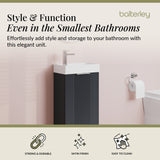 Retro Floor Standing  Bathroom Cloakroom Vanity Basin Unit - Multiple Colours