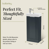 Retro Floor Standing  Bathroom Cloakroom Vanity Basin Unit - Multiple Colours