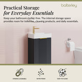 Retro Floor Standing  Bathroom Cloakroom Vanity Basin Unit - Multiple Colours