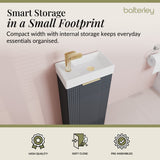 Retro Floor Standing  Bathroom Cloakroom Vanity Basin Unit - Multiple Colours