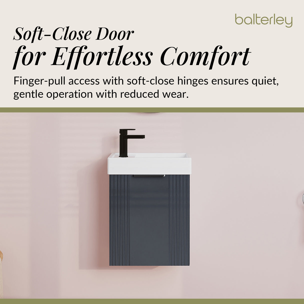 Retro Wall Hung Bathroom Cloakroom Vanity Basin Unit - Multiple Colours