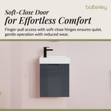 Retro Wall Hung Bathroom Cloakroom Vanity Basin Unit - Multiple Colours