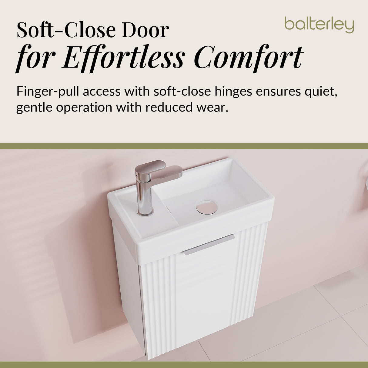 Retro Wall Hung Bathroom Cloakroom Vanity Basin Unit - Multiple Colours