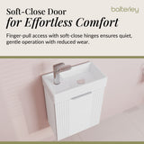 Retro Wall Hung Bathroom Cloakroom Vanity Basin Unit - Multiple Colours