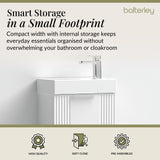 Retro Wall Hung Bathroom Cloakroom Vanity Basin Unit - Multiple Colours