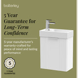 Retro Wall Hung Bathroom Cloakroom Vanity Basin Unit - Multiple Colours