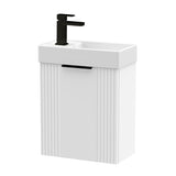 Retro Wall Hung Bathroom Cloakroom Vanity Basin Unit - Multiple Colours