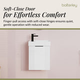 Retro Wall Hung Bathroom Cloakroom Vanity Basin Unit - Multiple Colours