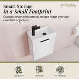 Retro Wall Hung Bathroom Cloakroom Vanity Basin Unit - Multiple Colours