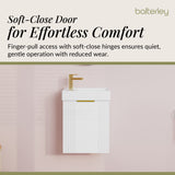 Retro Wall Hung Bathroom Cloakroom Vanity Basin Unit - Multiple Colours