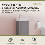 Retro Floor Standing  Bathroom Cloakroom Vanity Basin Unit - Multiple Colours