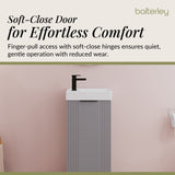 Retro Floor Standing  Bathroom Cloakroom Vanity Basin Unit - Multiple Colours