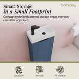 Retro Floor Standing  Bathroom Cloakroom Vanity Basin Unit - Multiple Colours