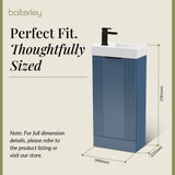 Retro Floor Standing  Bathroom Cloakroom Vanity Basin Unit - Multiple Colours