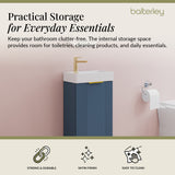 Retro Floor Standing  Bathroom Cloakroom Vanity Basin Unit - Multiple Colours