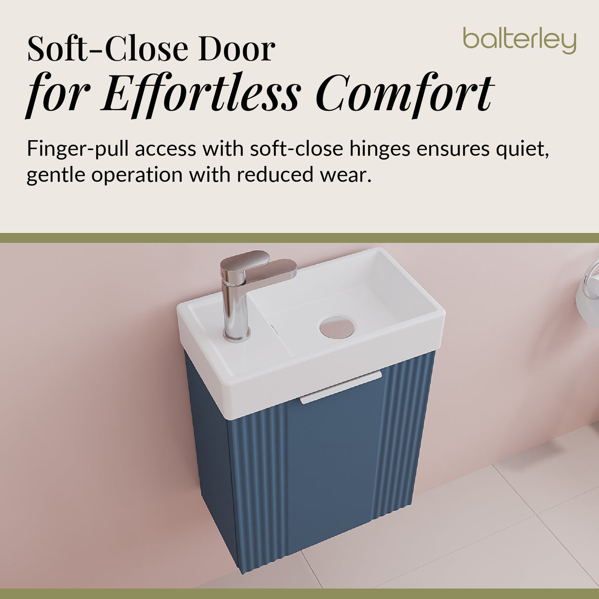 Retro Wall Hung Bathroom Cloakroom Vanity Basin Unit - Multiple Colours