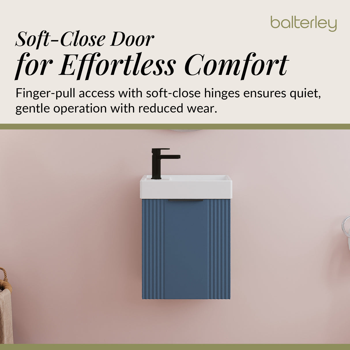 Retro Wall Hung Bathroom Cloakroom Vanity Basin Unit - Multiple Colours