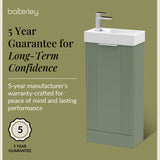 Retro Floor Standing  Bathroom Cloakroom Vanity Basin Unit - Multiple Colours