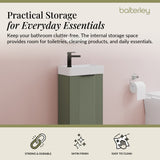 Retro Floor Standing  Bathroom Cloakroom Vanity Basin Unit - Multiple Colours