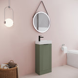 Retro Floor Standing  Bathroom Cloakroom Vanity Basin Unit - Multiple Colours