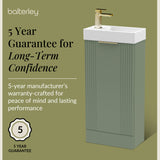 Retro Floor Standing  Bathroom Cloakroom Vanity Basin Unit - Multiple Colours