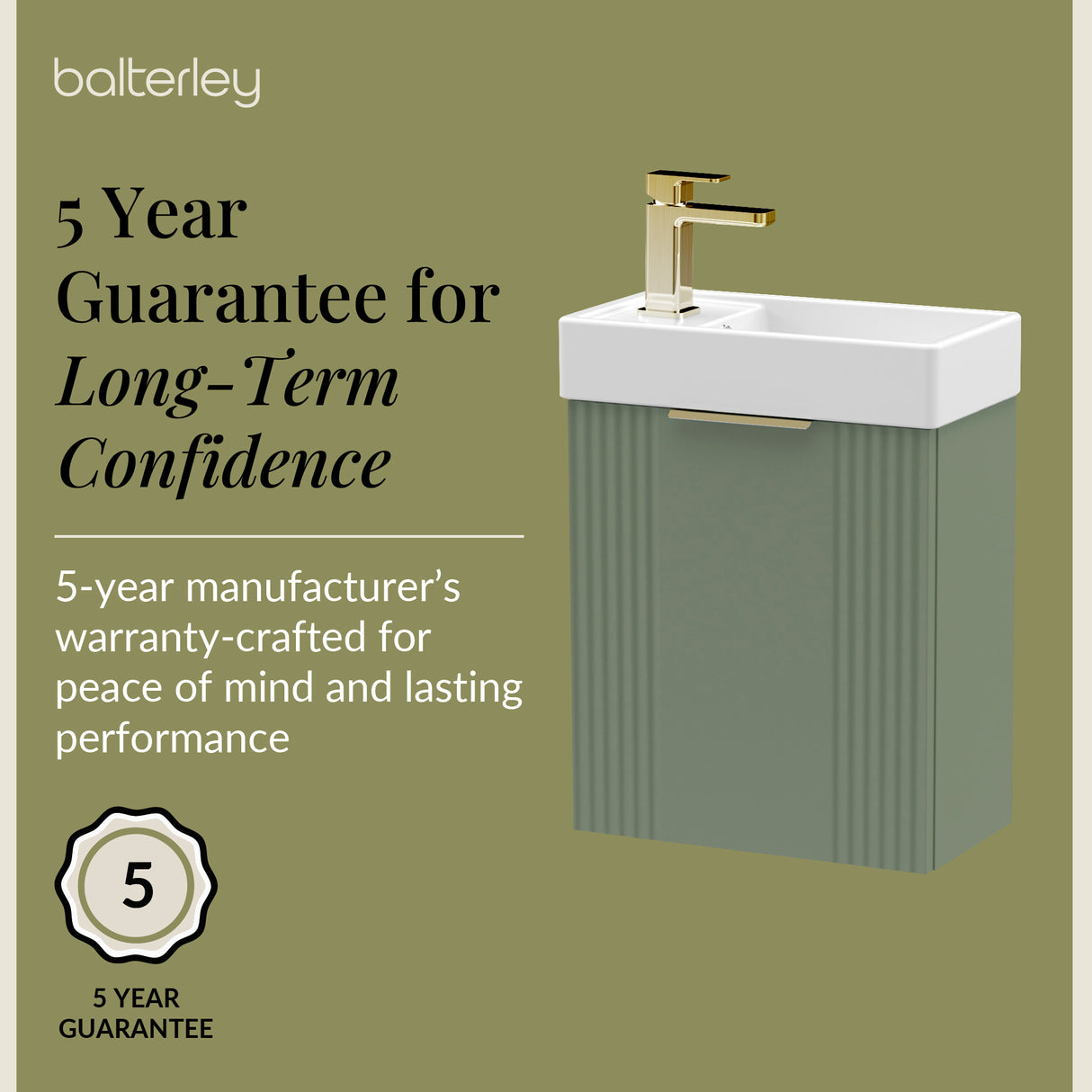 Retro Wall Hung Bathroom Cloakroom Vanity Basin Unit - Multiple Colours