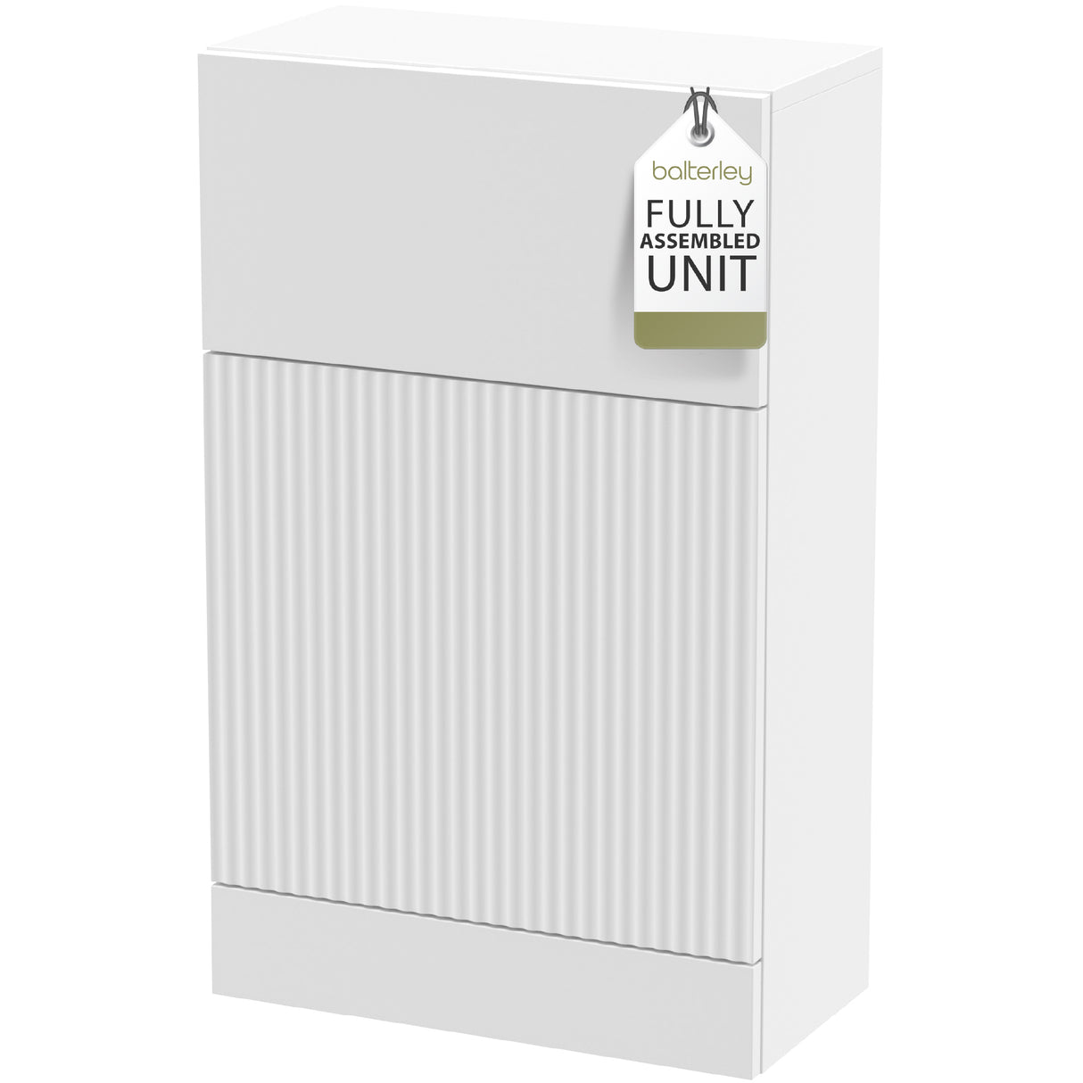 Fluted Front Floor Standing WC Unit, 500mm, Choice of Colour