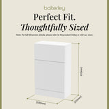 Fluted Front Floor Standing WC Unit, 500mm, Choice of Colour