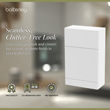 Fluted Front Floor Standing WC Unit, 500mm, Choice of Colour