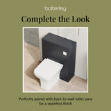 Fluted Front Floor Standing WC Unit, 500mm, Choice of Colour