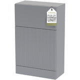 Fluted Front Floor Standing WC Unit, 500mm, Choice of Colour