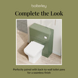 Fluted Front Floor Standing WC Unit, 500mm, Choice of Colour
