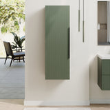 Fluted Tall Bathroom Unit, 400mm, Multiple Colours and Handle Options