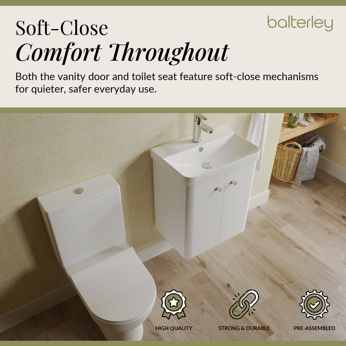 Curve Cloakroom Set - Wall Hung Vanity Basin Unit, Toilet and Mono Basin Mixer Tap