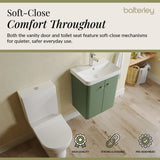 Curve Cloakroom Set - Wall Hung Vanity Basin Unit, Toilet and Mono Basin Mixer Tap