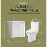 Curve Cloakroom Set - Wall Hung Vanity Basin Unit, Toilet and Mono Basin Mixer Tap