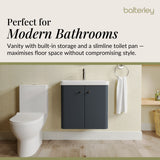 Curve Cloakroom Set - Wall Hung Vanity Basin Unit, Toilet and Mono Basin Mixer Tap